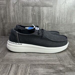 Hey Dude Wendy Rise Women's size 10 Black  40074-001 Slip On Shoes